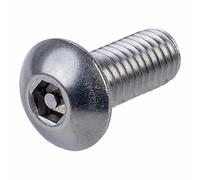 Affix Sicurezza Vite Bottone Testa Pin Esagono Guida H40 A2 S/S M5x12mm PK100