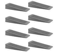 AFFIXARC Fermaporta in gomma, confezione da 8 pezzi, fermaporta per pavimenti, fermaporta per interni, fermaporta in gomma antiscivolo, cunei per interni, ideali per tutti i tipi di pavimento, grigio