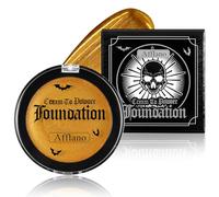 Afflano Pittura del Corpo del Viso D'oro, Gold Face Paint Scintillio Metallico Copertura Completa, Corpo D'oro Scintillio Fondotinta Trucco, Giallo Pittura Del Viso per Festa Cosplay Halloween Makeup
