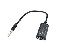 Affliggitori per jack audio, schegge audio per auricolari | Splins per cuffie per PC da 3,5 mm, cavo splitter leggero, adattatore per cuffie, schegge per microfono per PC, laptop, tablet e