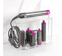 Affogato Supporto portaoggetti compatibile con accessori Dyson Airwrap, organizer da tavolo in acrilico a 6 fori, organizer da scrivania per riporre accessori a cilindro lungo per il bagno