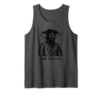 Affondali Tutti Pirata Sea Thieves of Oceans Canotta, Uomo, Grigio Scuro, S