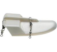 Affondatore Idrodinamico Stim Medio per la Pesca a Traina Divergente Artificiale Bianco Scarpetta Trainetta