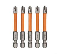 Affronta i tuoi progetti con facilità Set di punte per driver magnetizzate di grado professionale (5 pezzi) realizzate in materiale ad alta resistenza per affidabilità (65 mm)