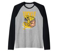 Affronta la consapevolezza del Nastro d'oro dei guerrieri del Cancro Infantile Maglia con Maniche Raglan