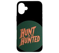 Affronta la sfida con Hunt or Be Hunted Emblem Custodia per iPhone 16 Plus