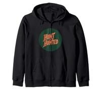 Affronta la sfida con Hunt or Be Hunted Emblem Felpa con Cappuccio
