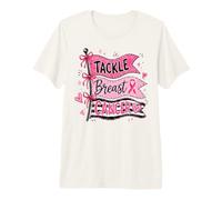 Affrontare Il Cancro al Seno Nastro Rosa consapevolezza Calcio Maglietta Premium