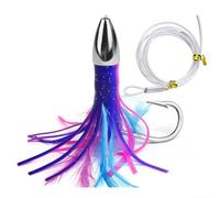Affrontare il mare aperto con un 5 9 pollici Trolling Skirt Lure costruito per attirare grandi pesci selvaggina come per tonno e marlin (E)