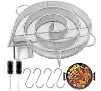 Affumicatore Barbecue, Acciaio Inox Fumatore, Generatore Fumo, Generatore Fumo Freddo, Food Smoker, con 4 Ganci e 2 Spazzola, Generatore di Fumo per Barbecue, per Griglia Forno a Fumo