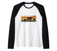 Affumicatore di carne con scritta in inglese "I'd Smoke That Funny Retro Maglia con Maniche Raglan