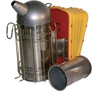 Affumicatore inox standard ø 10cm con contenitore cilindrico per pellet