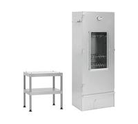 Affumicatore VIDAXL 3187615, Legna, Griglia da 100x50 cm, Argento
