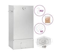 AFFUMICATORE VIDAXL 3200757, Gas, Griglia da 100x50 cm, Argento