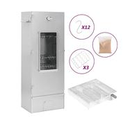 Affumicatore VIDAXL 3200762, Gas, Griglia da 100x50 cm, Argento