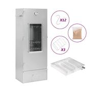 Affumicatore VIDAXL 3200766, Gas/Carbone di legna, Griglia da 5000 cm², Argento