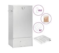 AFFUMICATORE VIDAXL 3200769, Gas, Griglia da 100x50 cm, Argento