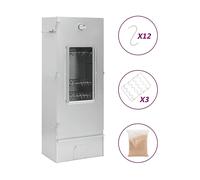 vidaXL Forno Affumicatore Trucioli Legno 44,5x29x110cm in Acciaio Inox