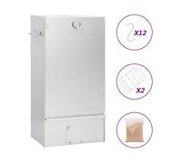Affumicatore VIDAXL 364746, Gas, Griglia da 100x50 cm, Argento