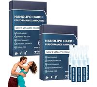 AFGAFG Oveallgo NanoLipo HardX Performance Ampoules, 2025 New Men's Performance Drops - Show Men's Charm, Lmprove Vitality（2 Box/14 Pieces）