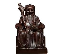 AFGFGHES Decorazione per La Casa Sculture in Legno Land Lord Ornamenti Casa Soggiorno Negozio Arredamento Artigianato in Mogano Decorazione per L'Ufficio Domestico(11.81in)