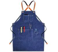 AFGFGHES Grembiule da cucina Grembiule Tela Cucina Parrucchiere Latte Tea Shop Arte Uomo E Donna Abbigliamento da Lavoro Pittura Stampa E Ricamo Grembiule Con Tasche, A, Taglia unica