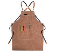 AFGFGHES Grembiule da cucina Grembiule Tela Cucina Parrucchiere Latte Tea Shop Arte Uomo E Donna Abbigliamento da Lavoro Pittura Stampa E Ricamo Grembiule Con Tasche, D, Taglia unica