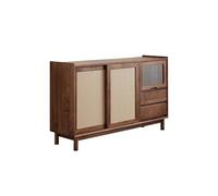 AFGFGHES Mobile Da Cucina Credenza in noce da 160 cm, adatta for semplici mobili contenitori nei soggiorni di casa Mobile Buffet(160cm)