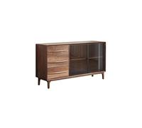 AFGFGHES Mobile Da Cucina Wooden Sideboard Wine Cabinet Kitchen Sideboard Cupboard Storage Cabinet Living Room Tea Cabinet Mobile Buffet