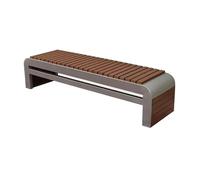 AFGFGHES Panchina Da Parco Panchina Da Esterno Panca Da Esterno For Comunità Piazza Strada Doppio Poggiapanca In Legno Di Plastica Seduta In Acciaio Inossidabile Panchine Da Giardino(A 150CM)