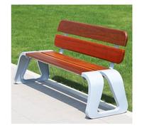 AFGFGHES Panchina Da Parco Panchina for il riposo all'aperto Panchina da parco Panchina da giardino quadrata Panchina in legno massello di plastica da giardino Panchine Da Giardino(1.6m)