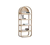 AFGFGHES Scaffale Per Libri Libreria in legno Libreria in rattan Soggiorno Mobile portabottiglie Studio domestico Scaffale portaoggetti Scaffali Portaoggetti