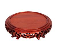 AFGFGHES Supporto per Bonsai Base for Piante in Vaso Base for Vaso in Legno Base for Artigianato Antico Statua di Buddha Espositore for bruciatore di incenso Base in Legno(M)