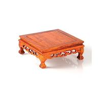 AFGFGHES Supporto per Bonsai Base for Piante in Vaso Base for Vassoio da tè retrò in Legno Base for Bonsai Base for teiera Quadrata Piccola Vaso Decorativo Vassoio da Portata Base in Legno(C)