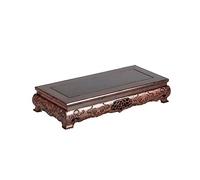 AFGFGHES Supporto per Bonsai Base for Piante in Vaso Espositore Rettangolare in Legno Pratica teiera Bonsai Base for Piante in Vaso for la Decorazione dell'home Office Base in Legno(A,S)