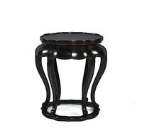 AFGFGHES Supporto per Bonsai Base for Vaso in Legno, espositore Rotondo Intagliato a Mano, teiera, strana Pietra, Bonsai, Statua di Buddha, piedistallo Base in Legno(A)