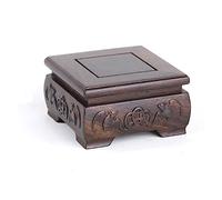 AFGFGHES Supporto per Bonsai Base in Legno Espositore for Intaglio in Legno massello Vaso for Fiori Vaso Statua di Buddha Decorazione Base for teiera Base for Bonsai Base in Legno(C)