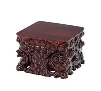 AFGFGHES Supporto per Bonsai Base in Pietra, Vaso in Legno Massiccio, Vaso da Fiori, Base for Acquario, Ornamenti Artigianali, Base rialzata, Base Quadrata for teiera Base in Legno(S)