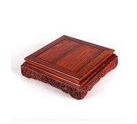 AFGFGHES Supporto per Bonsai Base Quadrata Base for Vaso in Legno Vaso for teiera Piccola Base for Bonsai Espositore for Statua di Buddha di Giada Base in Legno(S)