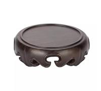 AFGFGHES Supporto per Bonsai Base Rotonda for Vaso Base for Ornamento Antico in Legno massello Base for Posizionamento teiera Staffa for bruciatore di incenso for Uso Domestico Base in Legno(M)