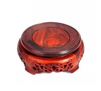 AFGFGHES Supporto per Bonsai Base Rotonda in Legno massello Buddha Staffa in Giada Bruciatore di incenso in Vaso Vassoio retrò Adatto for camere da Letto, soggiorni, balconi, ECC. Base in Legno(M)