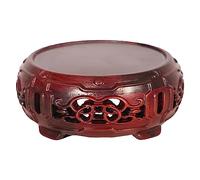 AFGFGHES Supporto per Bonsai Espositore for Bonsai Base for espositore Rotondo in Legno Staffa for Ornamento in Pietra Base for Vaso Statua for Piccole Cose Base in Legno(M)