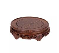 AFGFGHES Supporto per Bonsai Vaso Base Rotonda Base teiera in Legno massello Base Serbatoio for Pesci in Vaso Bruciatore di incenso Staffa for Bottiglia di Vino Base in Legno(S)