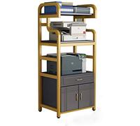 AFGFGHES Supporto Per Stampante Scrivania Rack Pavimento-Soffitto Mobile Office Cabinet Computer Cassaforte Cassa Stampante Supporto Stampante Per Desktop(60cm)
