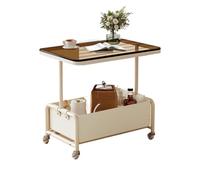 AFGFGHES Tavolino Da Divano Tavolino Da Salotto In Stile Crema Alla Moda, Tavolino Da Caffè Mobile, Mensola Da Comodino Di Lusso Leggero, Camera Da Letto Tavolino Da Soggiorno