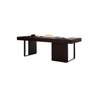 AFGFGHES Tavolo Da Ufficio Scrivania lunga in legno massello dietro il divano orizzontale dell'ingresso, scrivania minimalista for computer da soggiorno Scrivania Con Contenitore(180x70x75cm)