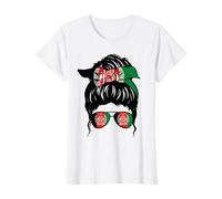 Afghan Girl Afghanistan Afghan Flag Orgogliosa Donna afgana Maglietta