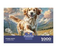 Afghan Hound 1000 Pezzi Carta Ecologica Resistente Bundle Di Puzzle Loyal Dog Anti-stress Gioco Creativo Puzzle Regali Per Famiglia E Amici 38x26cm/1000pcs