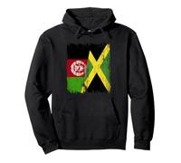 Afghanistan Giamaica Half Flag Afghan Jamaican Heritage Felpa con Cappuccio