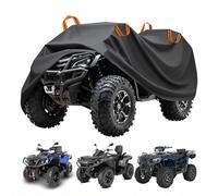 AFGJHYT Copertura per ATV per Kawasaki KLT Mojave Bayou Prairie Brute Force KFX Mule Teryx Ridge, Tessuto Oxford Impermeabile Housse ATV, Cinghie Regolabili con Strisce Riflettenti,D XXXL
